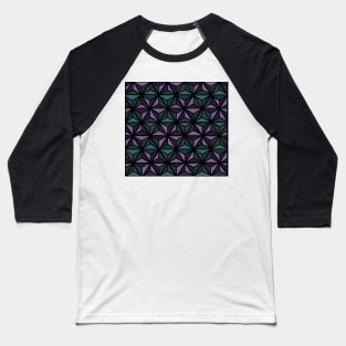 Custom Spaceship Geometric Pattern Baseball T-Shirt